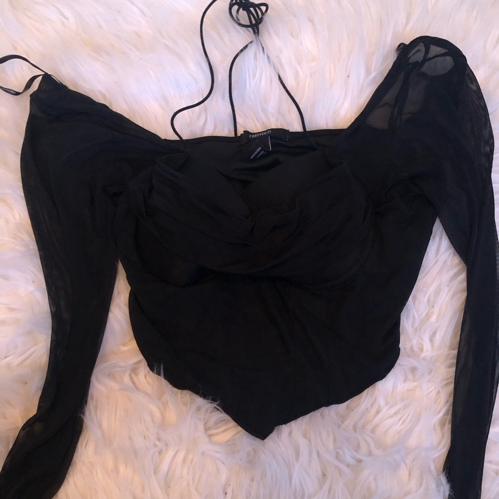 Forever 21 black off the shoulder top